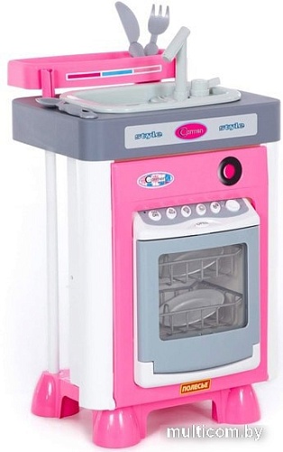 Комплект бытовой техники игрушечный Полесье Carmen №3 с посудомоечной машиной и мойкой 57914