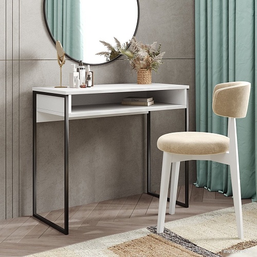 Консольный стол Soma СПМ-4-METAL (белый/черный)