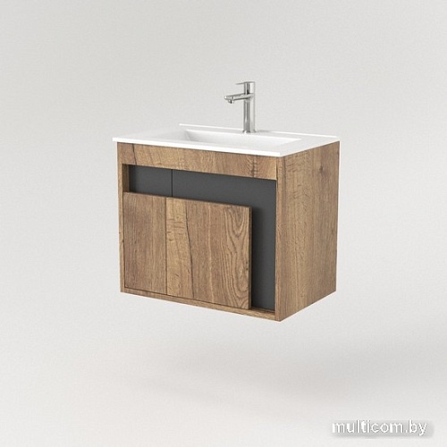 Дабер Тумба под умывальник 016 WeltWasser Deilbach 7517-60 Т16.6W.0.22 (дуб галифакс/серый)