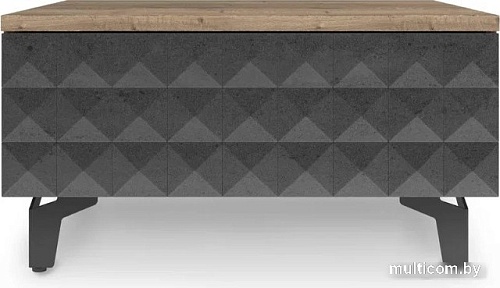 Консольный стол Shtabe Simple 7001 эко (графит/дуб веллингтон/черный)