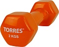 Гантель Torres PL522204 2 кг (оранжевый)