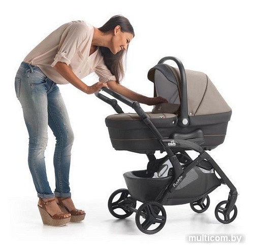 Универсальная коляска CAM Tris Fluido Easy (3 в 1, черный спорт)