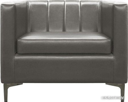 Интерьерное кресло Brioli Бруно (экокожа, L21 серый)