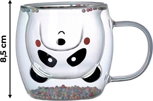 Кружка Mandarin Decor Бамбино Панда с конфетти DC8125PK