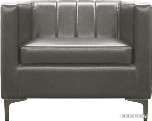 Интерьерное кресло Brioli Бруно (экокожа, L21 серый)