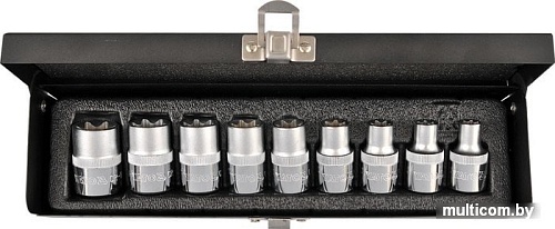 Набор торцевых головок Yato YT-0521 (9 предметов)