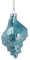 Елочная игрушка Gisela Graham Neptune's Kingdom. Ракушка 01806-1 (бирюзовый)