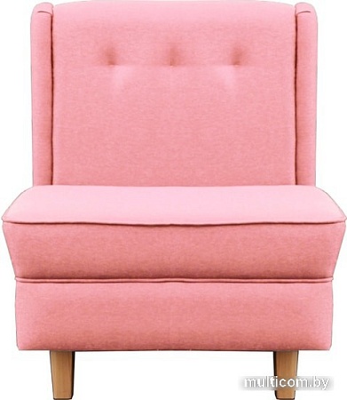 Интерьерное кресло Brioli Диди (рогожка, J11 розовый/светлые ножки)