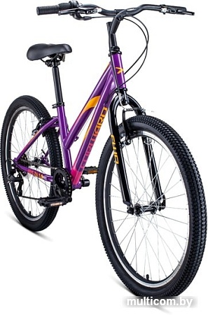 Велосипед Forward Iris 24 1.0 2020 (фиолетовый)