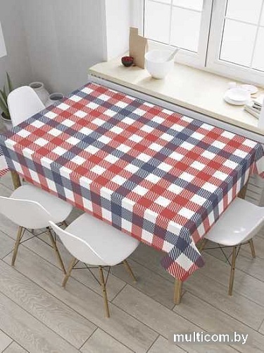 Скатерть JoyArty Клетка для скатерти tcox_34007_120x145