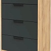 Комод Интерлиния Концепт КТ-К60 (антрацит/дуб золотой)