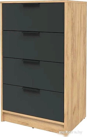 Комод Интерлиния Концепт КТ-К60 (антрацит/дуб золотой)