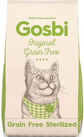 Сухой корм для кошек Gosbi Original cat grain free sterilized 7 кг