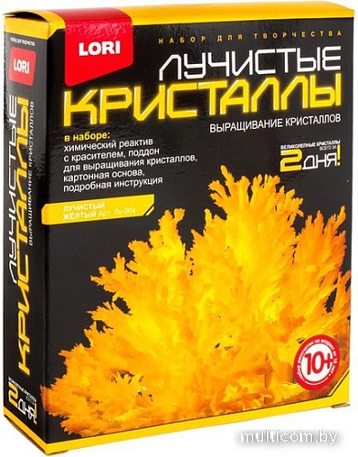 Набор для опытов Lori Лучистые кристаллы. Желтый кристалл Лк-004