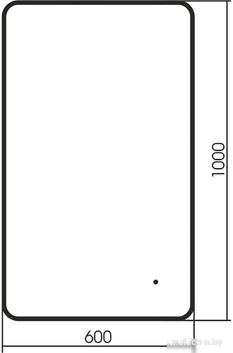 Зеркало Abber See AG6102SCB