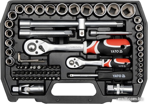 Набор торцевых головок и бит Yato YT-38782 72 предмета