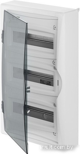 Бокс пластиковый Elektro-Plast Eco Box 3x12M, N/PE 4x 6x16+3x10mm2, дымчатая пласт. дверь, белый RAL9003, 560x354x107mm, IP40