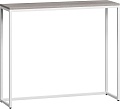 Консольный стол LoftyHome Мальборк 1627936 (смоук, с белым основанием)