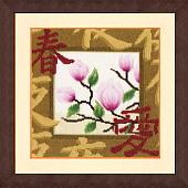 Набор для вышивания Золотое руно Весенний расцвет МГ-018