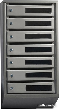 Почтовый ящик Klesto Вертикальный 7 секций (с окошком, с задней стенкой)