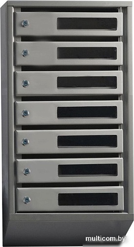 Почтовый ящик Klesto Вертикальный 7 секций (с окошком, с задней стенкой)