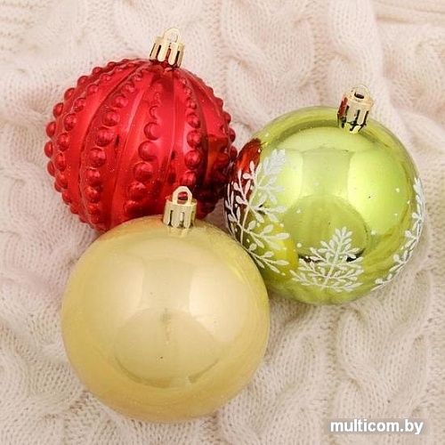 Елочная игрушка Зимнее волшебство Мелодия праздника d-8 см 6 шт 4942104