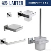 Набор аксессуаров для ванной Lauter 21SH71061 + 21SH71051 + 21SH71071 + 21SH71091 + 21SH71111 (Chrome, 5 предметов)