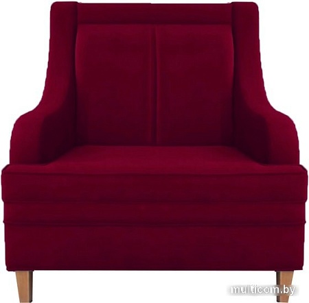 Интерьерное кресло Brioli Луи (велюр, B48 вишневый/светлые ножки)