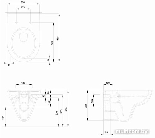 Унитаз Kolo Nova Pro Rimfree M33120000
