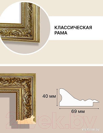 Фоторамка Декарт 40x50 8Л2808 (золото)