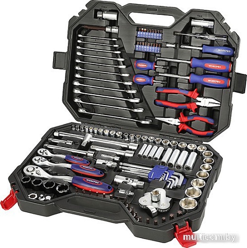 Универсальный набор инструментов Workpro WP202533 (123 предмета)