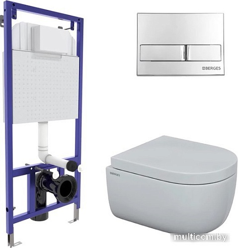 Унитаз Berges Wasserhaus EGO Rimless + Toma SO + Novum525 + L3 043231