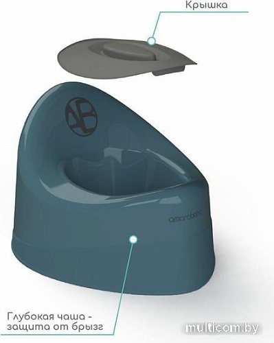 Детский горшок Amarobaby Fort AB221102F/18 (бирюзовый)