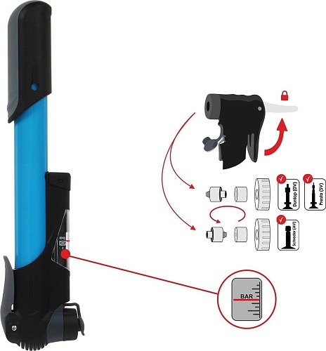 Насос ручной велосипедный Dream Bike 5259608