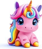 Алмазная мозаика Феникс+ Розовый единорог 70831