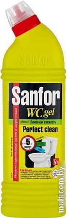 Средство для унитаза Sanfor Лимонная свежесть WC гель 1 л