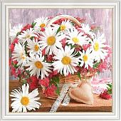 Алмазная мозаика Алмазная Живопись Букет любимые ромашки АЖ-1878