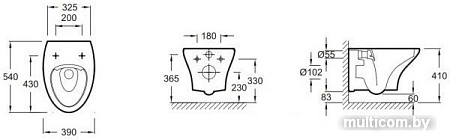 Унитаз Jacob Delafon Nouvelle Vague EDJ102-00