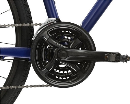 Велосипед Kross Evado 3.0 L/21" 2024 (темно-синий/серебристый матовый)