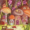 Набор для вышивания Сделай своими руками Грибные домики Г-06С