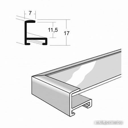 Зеркало Алмаз-Люкс М-399 110x40
