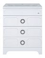 Мебель для ванных комнат Misty Лейла-80 с 3 ящ. белая Пр-Лей01080-013Я