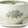Чашка с блюдцем AksHome Blossom 250мл (керамика/зеленый)