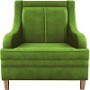 Интерьерное кресло Brioli Луи (велюр, B26 зеленый/светлые ножки)
