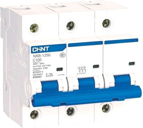 Chint NXB-125 3P 80A 10кА (D) 816140