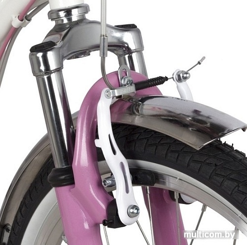 Детский велосипед Novatrack Butterfly 6.V 20 2022 20SH6V.BUTTERFLY.PN22 (белый/розовый)