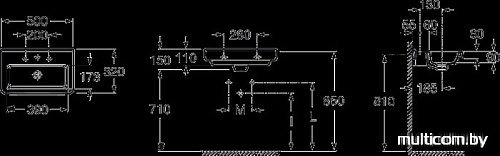 Умывальник Roca Dama 50x32 [327788000]