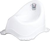 Детский горшок Maltex Мишка с противоскользящими резинками 4071 (белый)