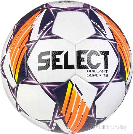 Футбольный мяч Select Brillant Super TB v24 (размер 5, белый/фиолетовый)