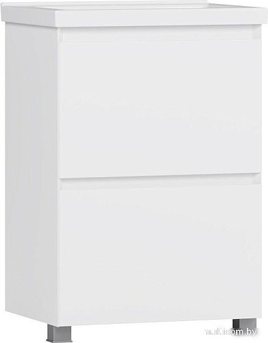 Belux Тумба под умывальник Киото Н 60-02 (1, белый глянцевый)